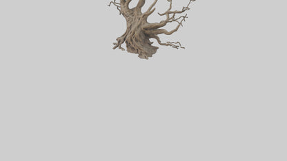 3D model Roots and Branches sculpture model VR / AR / low-poly