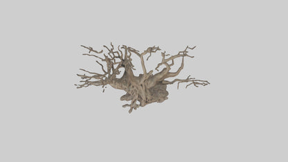3D model Roots and Branches sculpture model VR / AR / low-poly