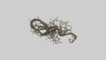 3D model Roots and Vines Sculpture model VR / AR / low-poly