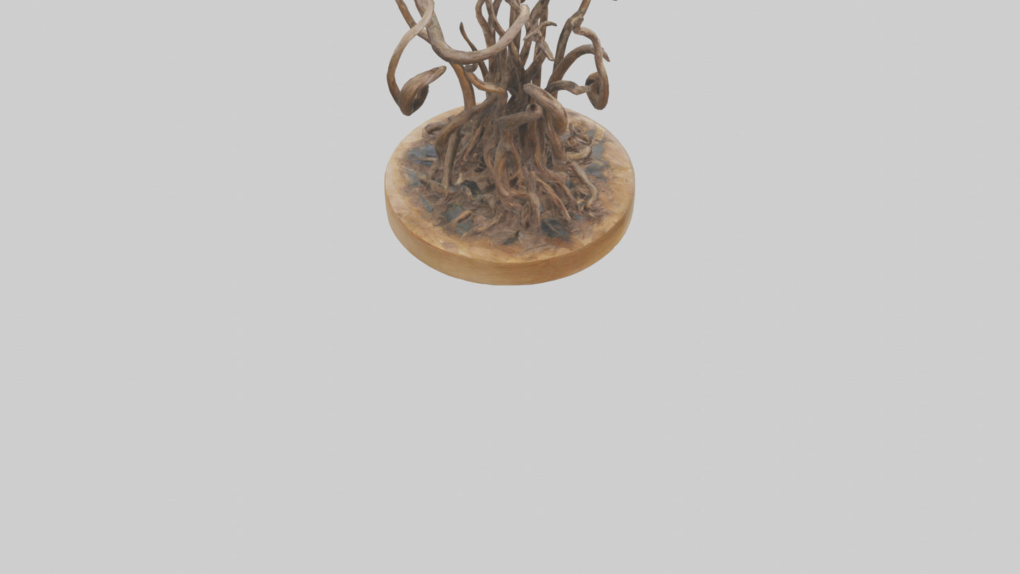 3D model Roots in Motion sculpture model VR / AR / low-poly