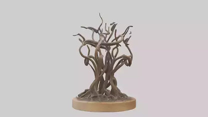 3D model Roots in Motion sculpture model VR / AR / low-poly