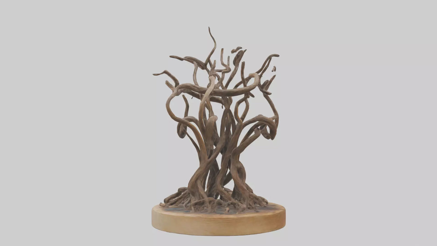 3D model Roots in Motion sculpture model VR / AR / low-poly