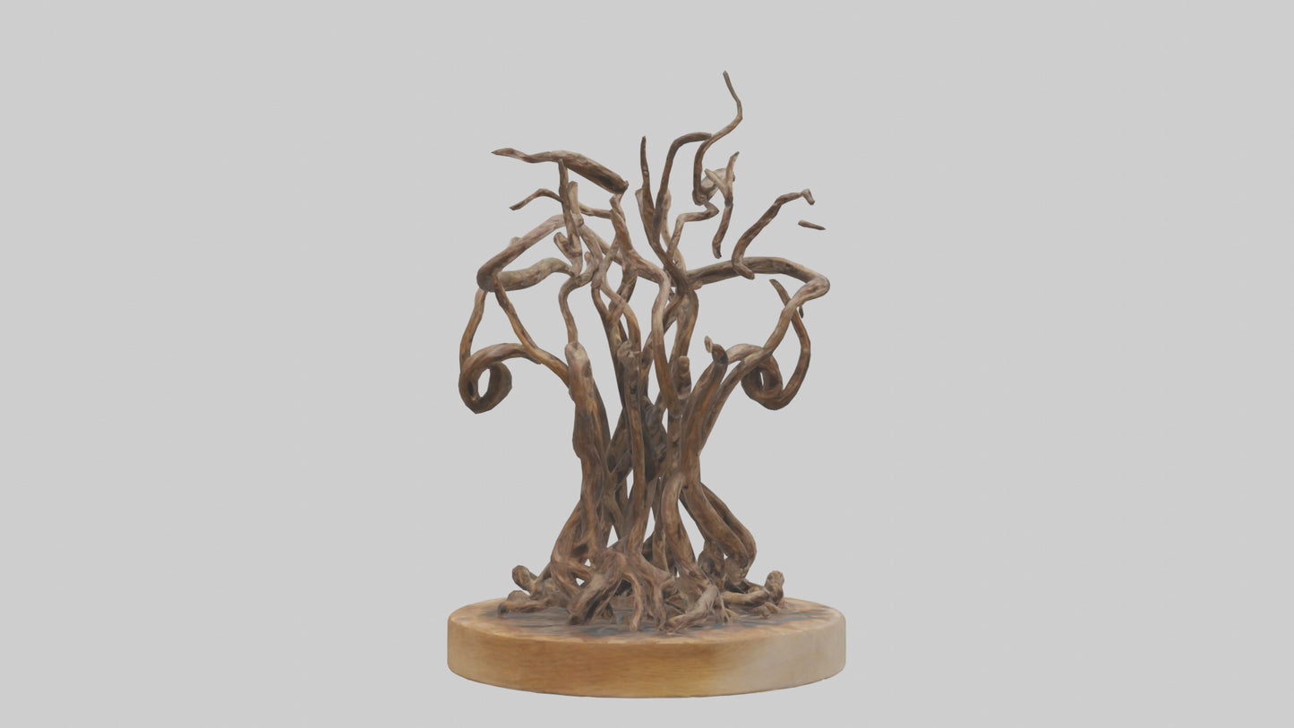 3D model Roots in Motion sculpture model VR / AR / low-poly