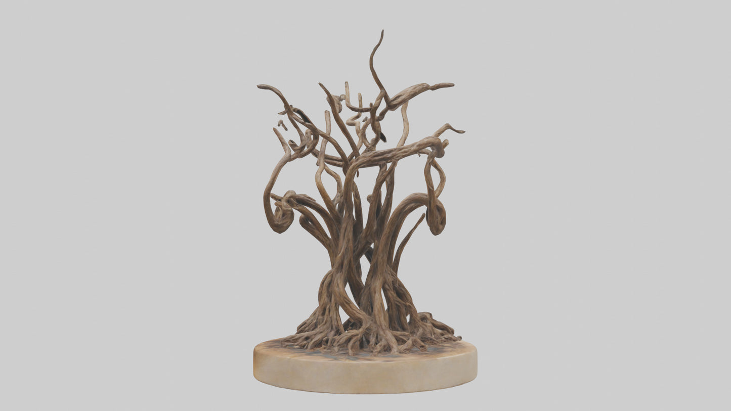 3D model Roots in Motion sculpture model VR / AR / low-poly