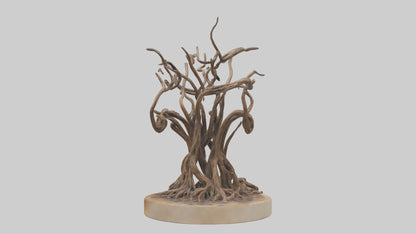 3D model Roots in Motion sculpture model VR / AR / low-poly