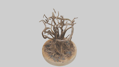 3D model Roots in Motion sculpture model VR / AR / low-poly