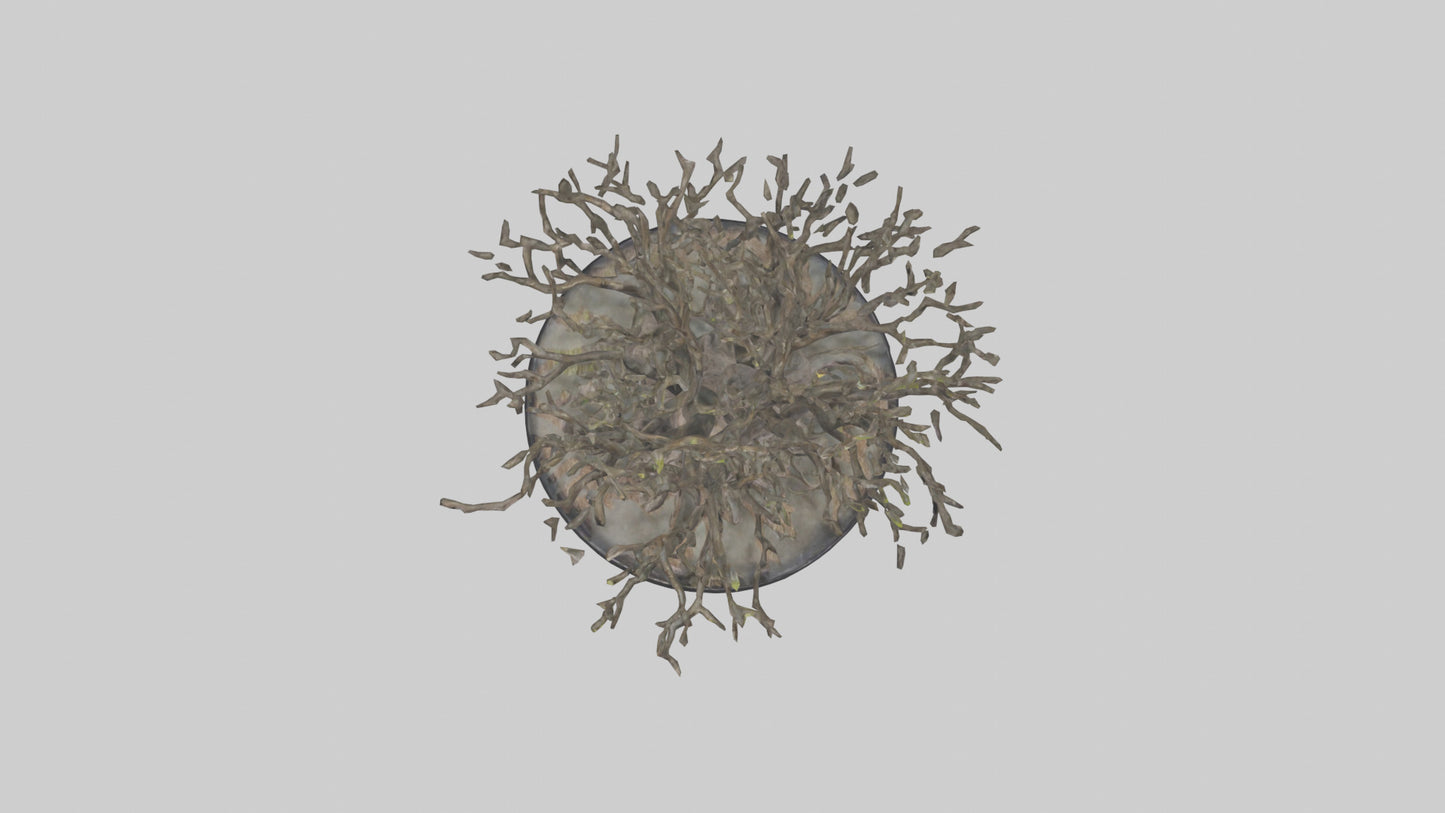 3D model Roots in Motion statue model VR / AR / low-poly