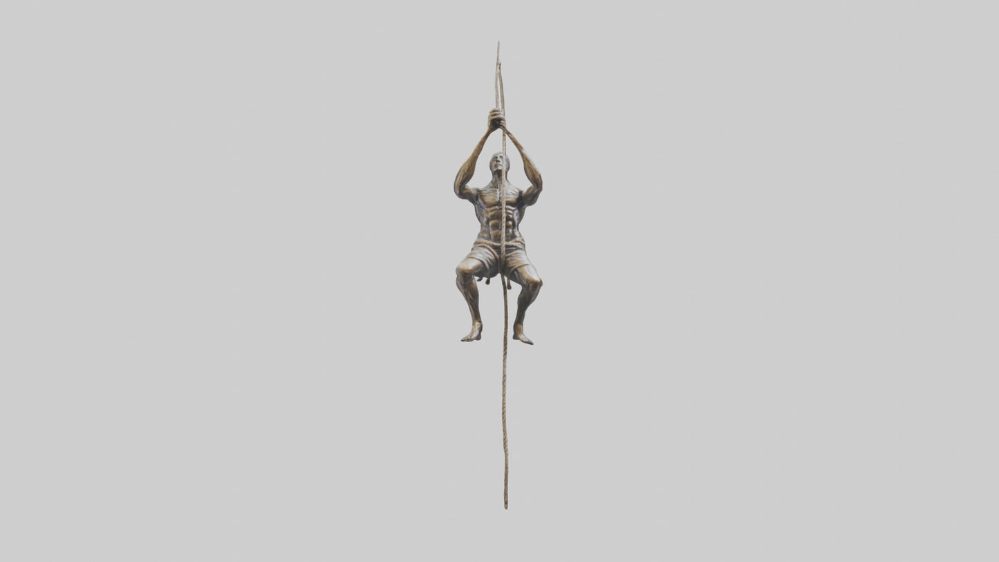 Rope climbing statue model 3D model