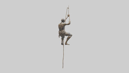 Rope climbing statue model 3D model