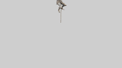 Rope climbing statue model 3D model