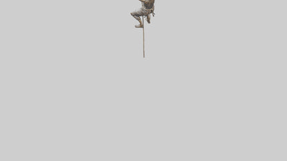 Rope climbing statue model 3D model