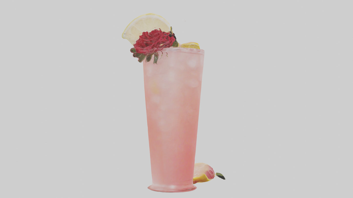 Rose lemonade model VR / AR / low-poly