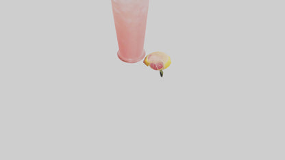 Rose lemonade model VR / AR / low-poly