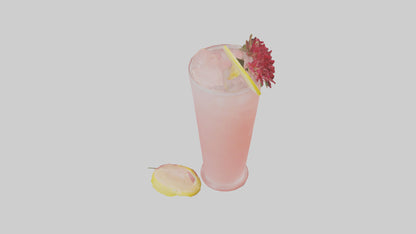 Rose lemonade model VR / AR / low-poly
