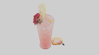Rose lemonade model VR / AR / low-poly