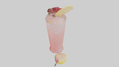 Rose lemonade model VR / AR / low-poly