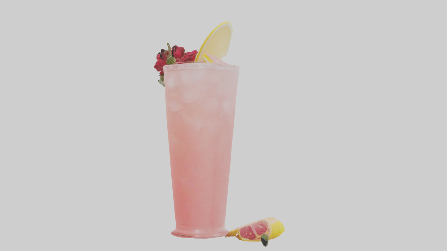 Rose lemonade model VR / AR / low-poly