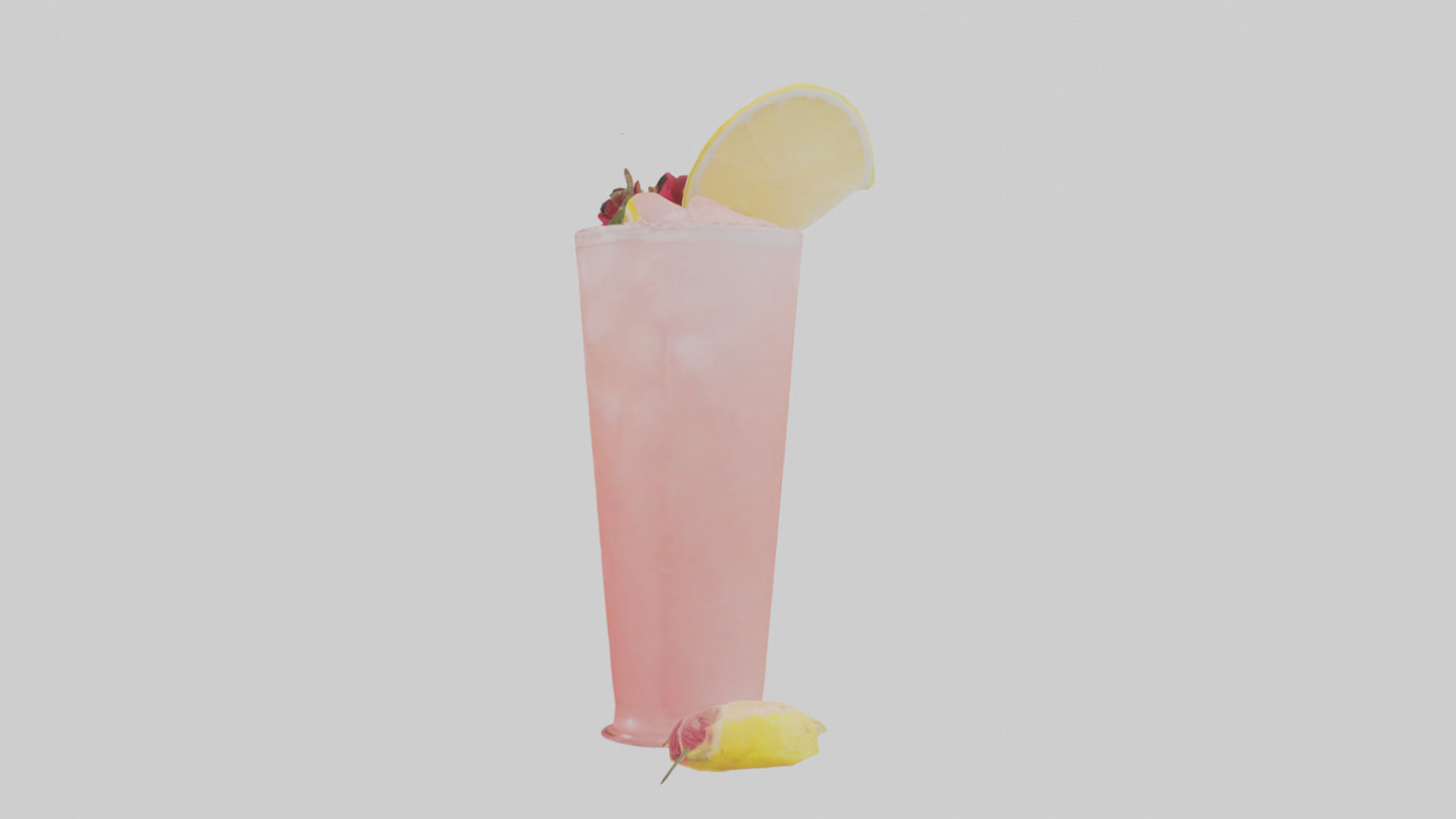 Rose lemonade model VR / AR / low-poly