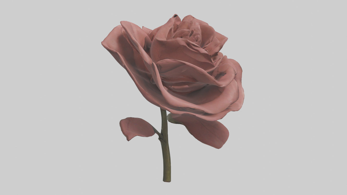 3D model Rose model VR / AR / low-poly