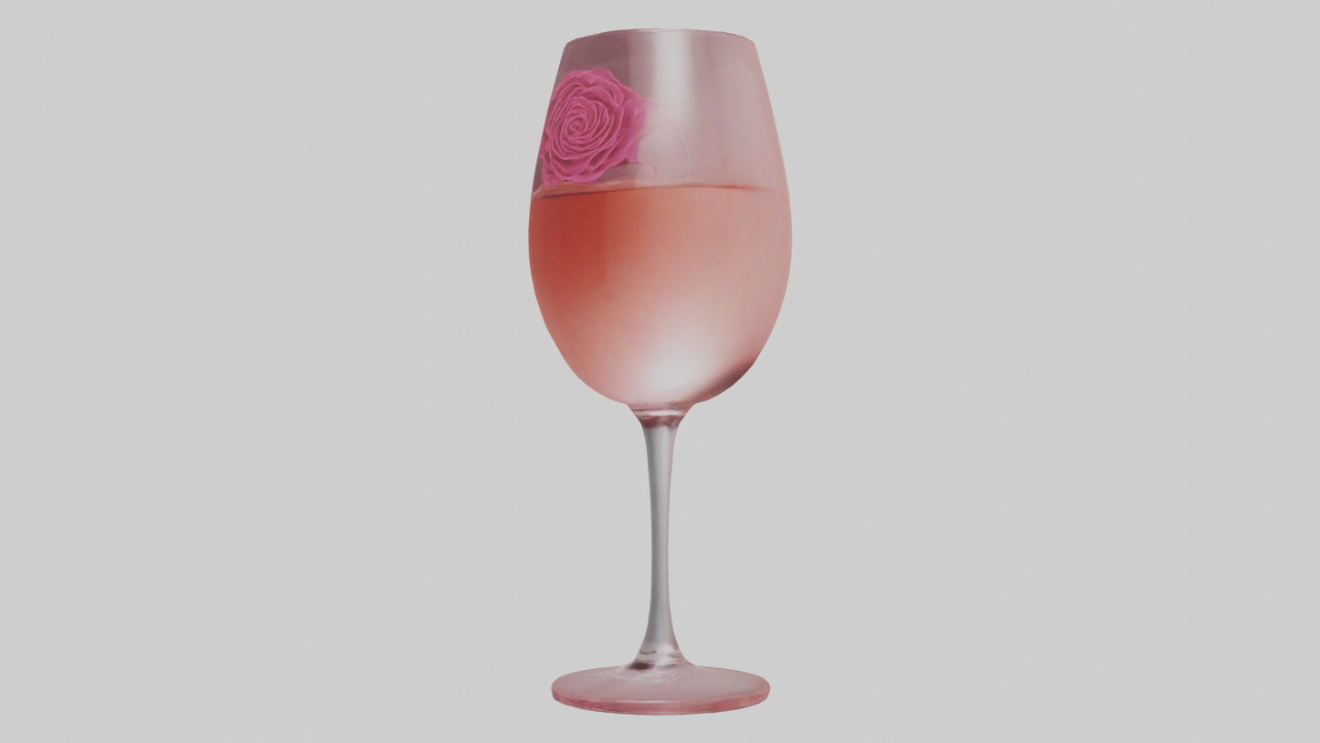 3D model Rose wine model VR / AR / low-poly