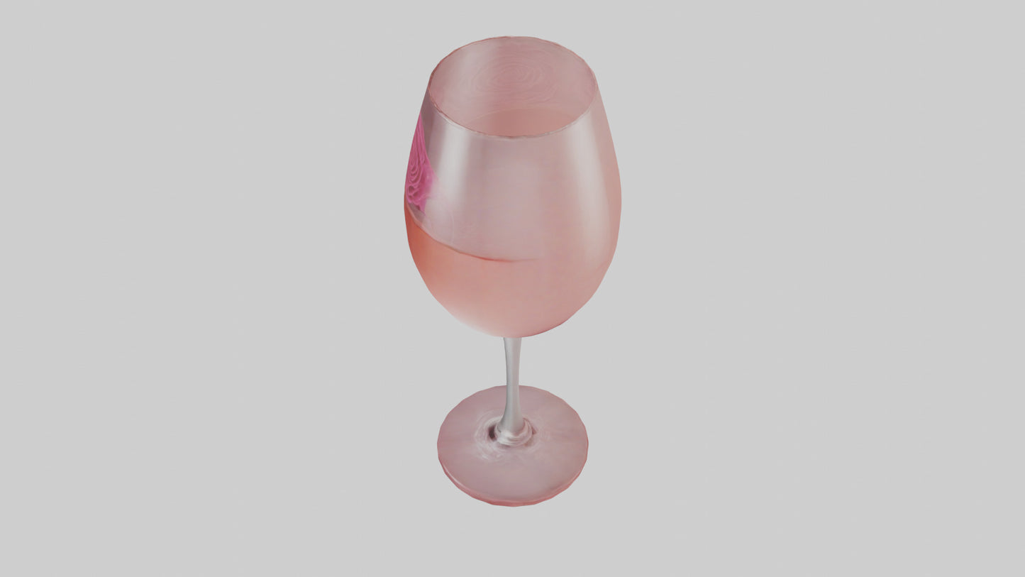 3D model Rose wine model VR / AR / low-poly