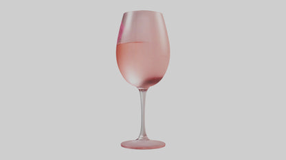 3D model Rose wine model VR / AR / low-poly