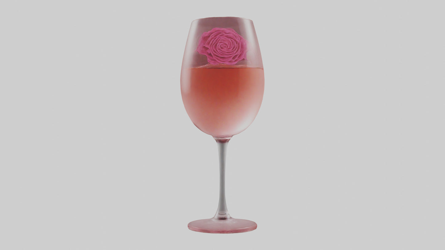 3D model Rose wine model VR / AR / low-poly