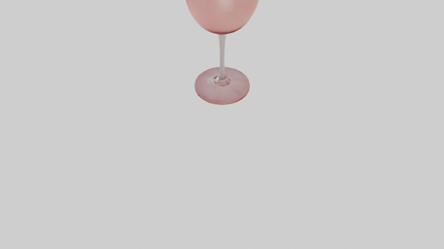 3D model Rose wine model VR / AR / low-poly