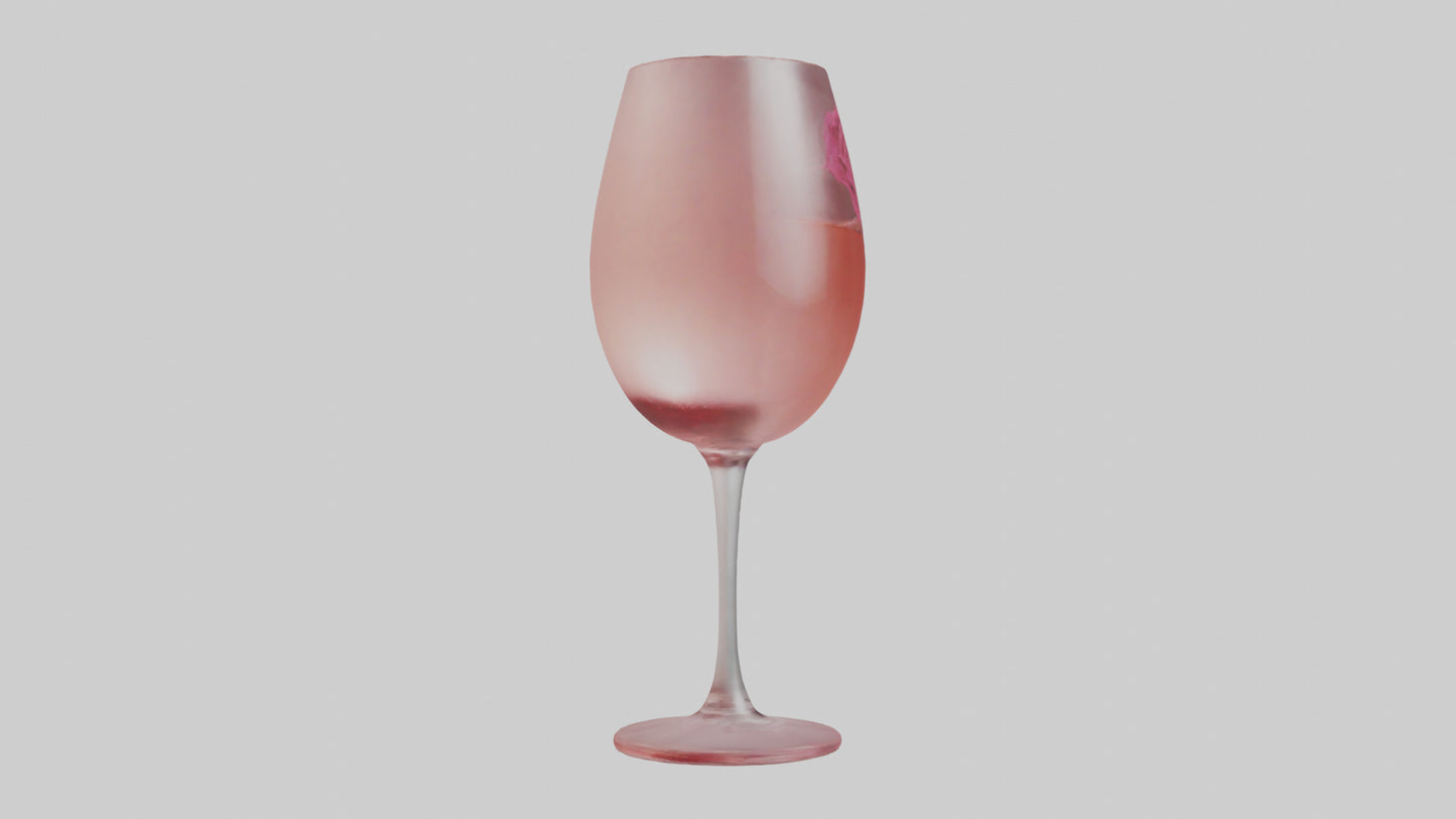 3D model Rose wine model VR / AR / low-poly