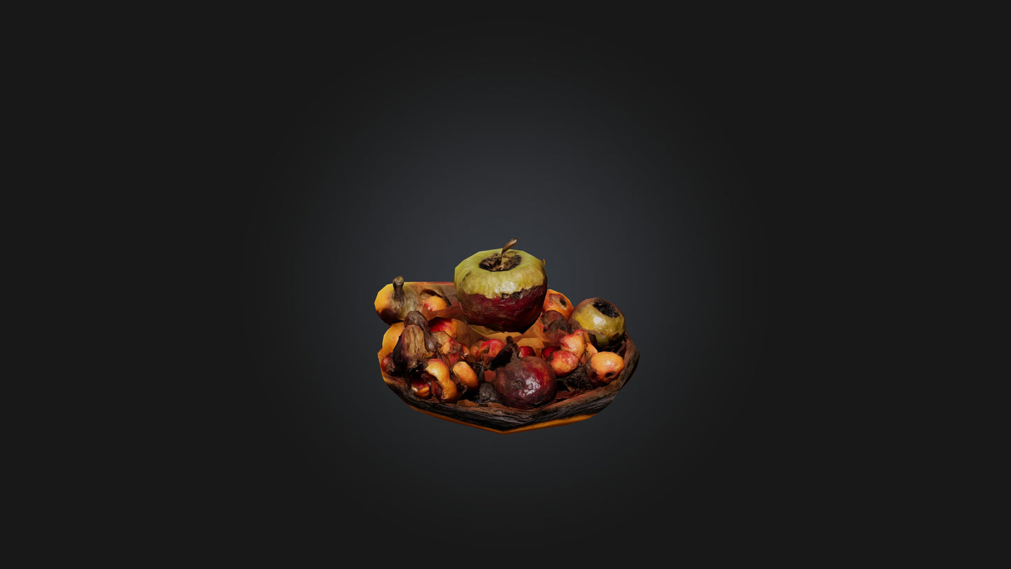 3D model Rotten Fruit VR / AR / low-poly