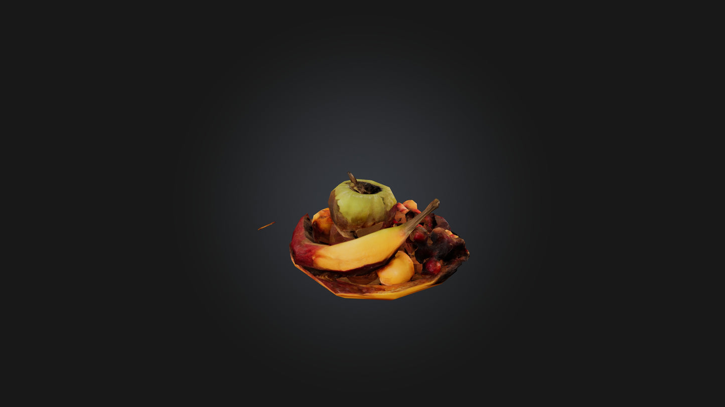3D model Rotten Fruit VR / AR / low-poly