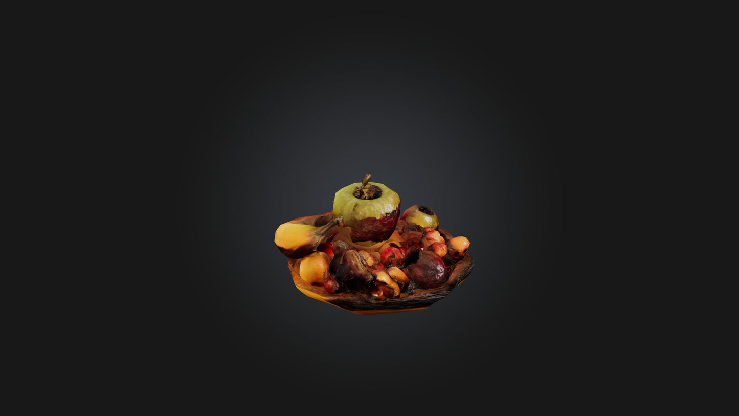 3D model Rotten Fruit VR / AR / low-poly