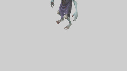 3D model Rotten undead model VR / AR / low-poly