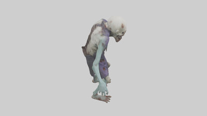 3D model Rotten undead model VR / AR / low-poly