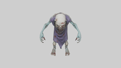3D model Rotten undead model VR / AR / low-poly