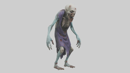 3D model Rotten undead model VR / AR / low-poly