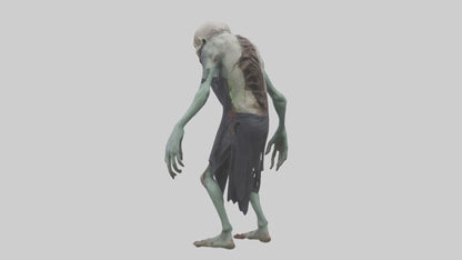 3D model Rotten undead model VR / AR / low-poly