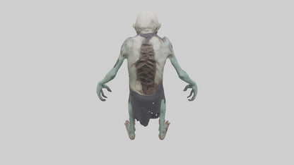 3D model Rotten undead model VR / AR / low-poly