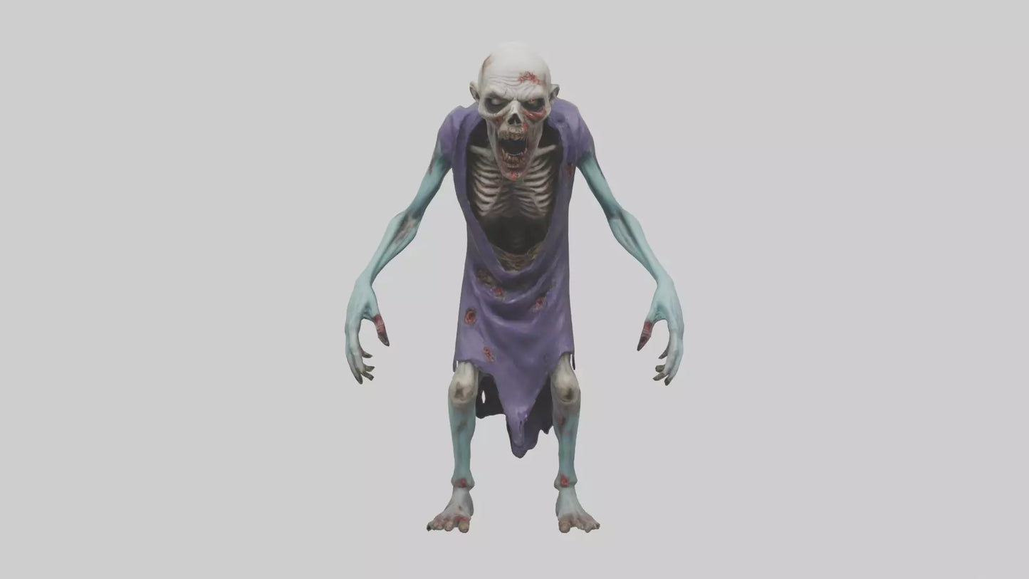 3D model Rotten undead model VR / AR / low-poly
