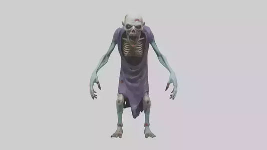 3D model Rotten undead model VR / AR / low-poly