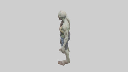 Rotting zombie model 3D model