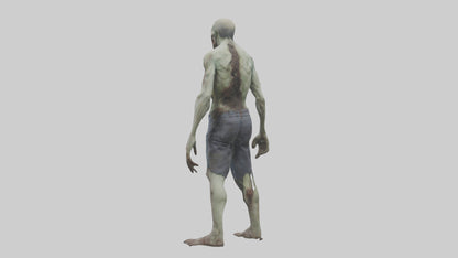 Rotting zombie model 3D model