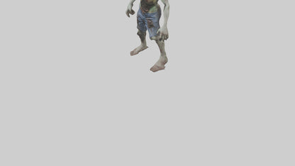 Rotting zombie model 3D model