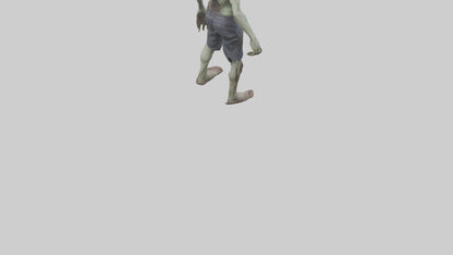 Rotting zombie model 3D model