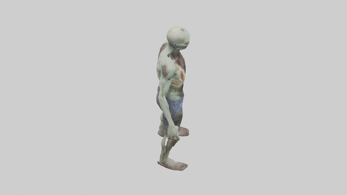 Rotting zombie model 3D model