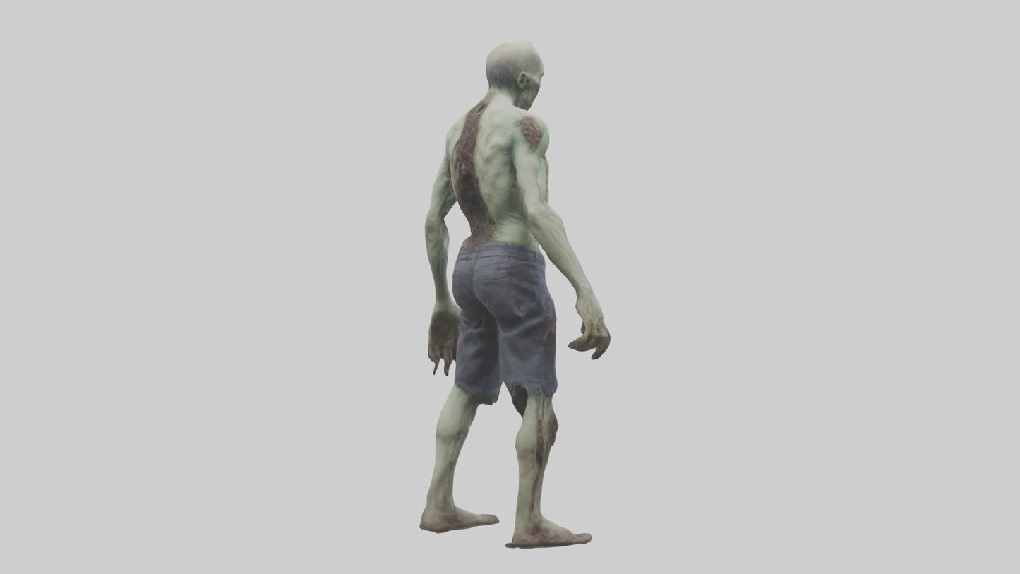 Rotting zombie model 3D model