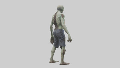 Rotting zombie model 3D model