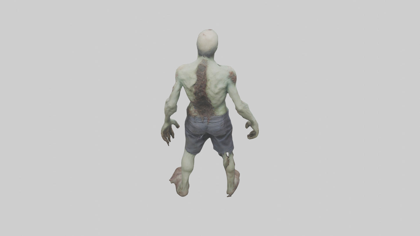 Rotting zombie model 3D model