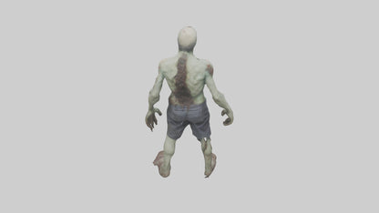 Rotting zombie model 3D model