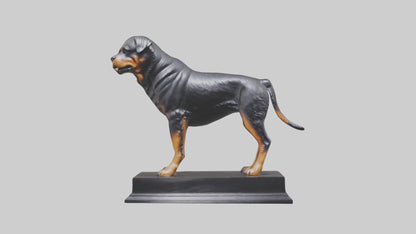 3D model Rottweiler statue model VR / AR / low-poly